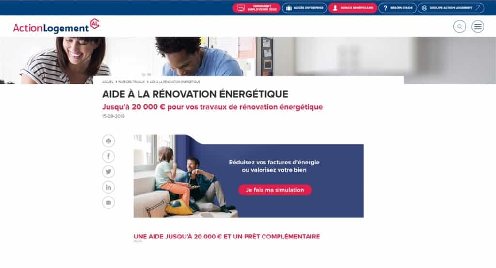 Rénovation énergétique Action Logement