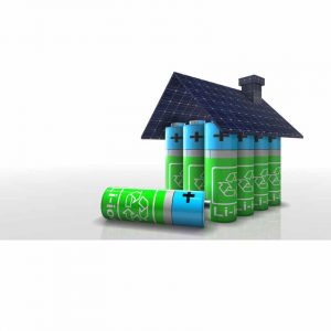 batteries de stockage sur une installation solaire photovoltaïque